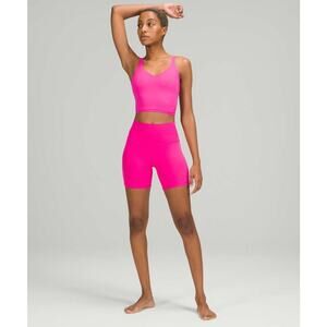 Lululemon Align High-Rise Short 6″ Nulu Hot Pink Size 10 Sonic Pink